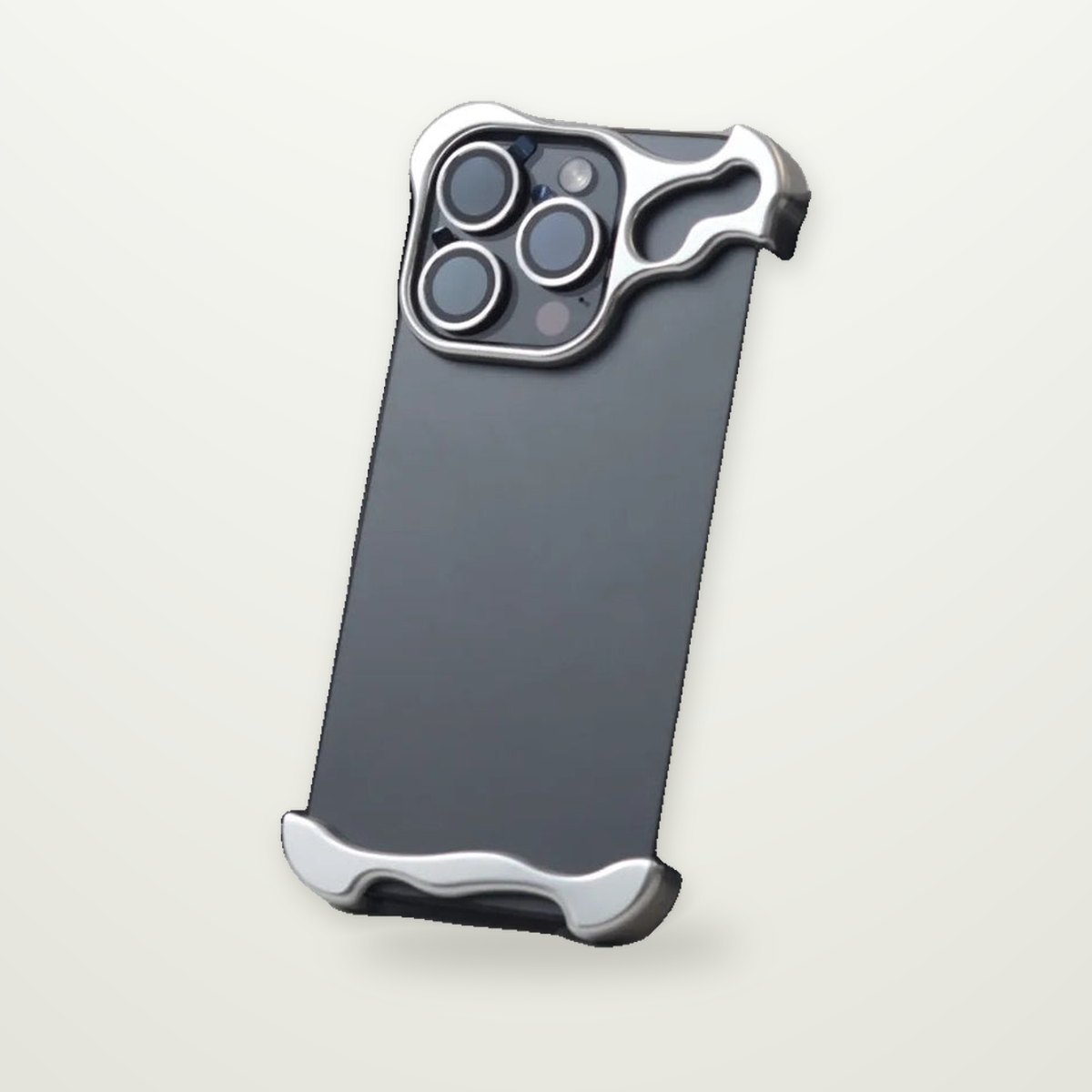 Zinc Alloy Metal Frame Case for iPhone 13–16