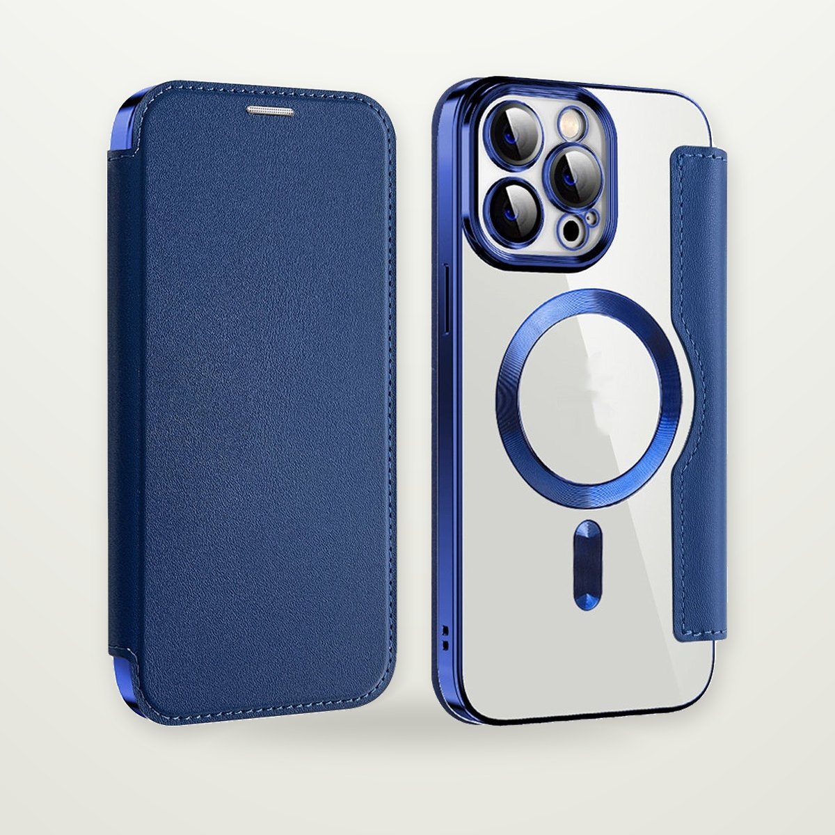 Clear Card Slot Case for iPhone 14–17 & Galaxy S24
