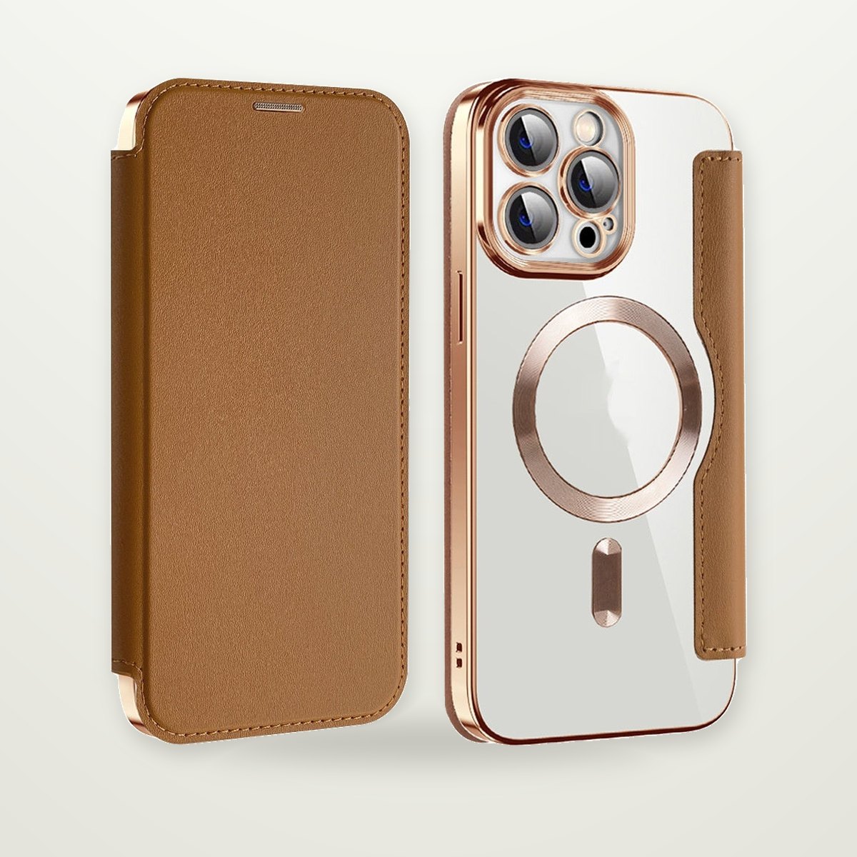 Clear Card Slot Case for iPhone 14–17 & Galaxy S24