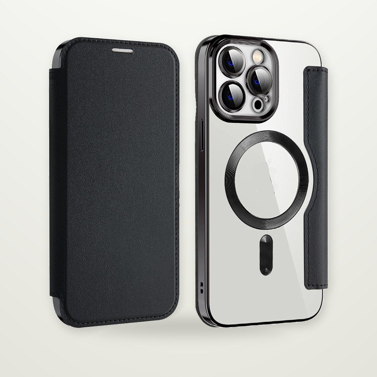 Clear Card Slot Case for iPhone 14–17 & Galaxy S24