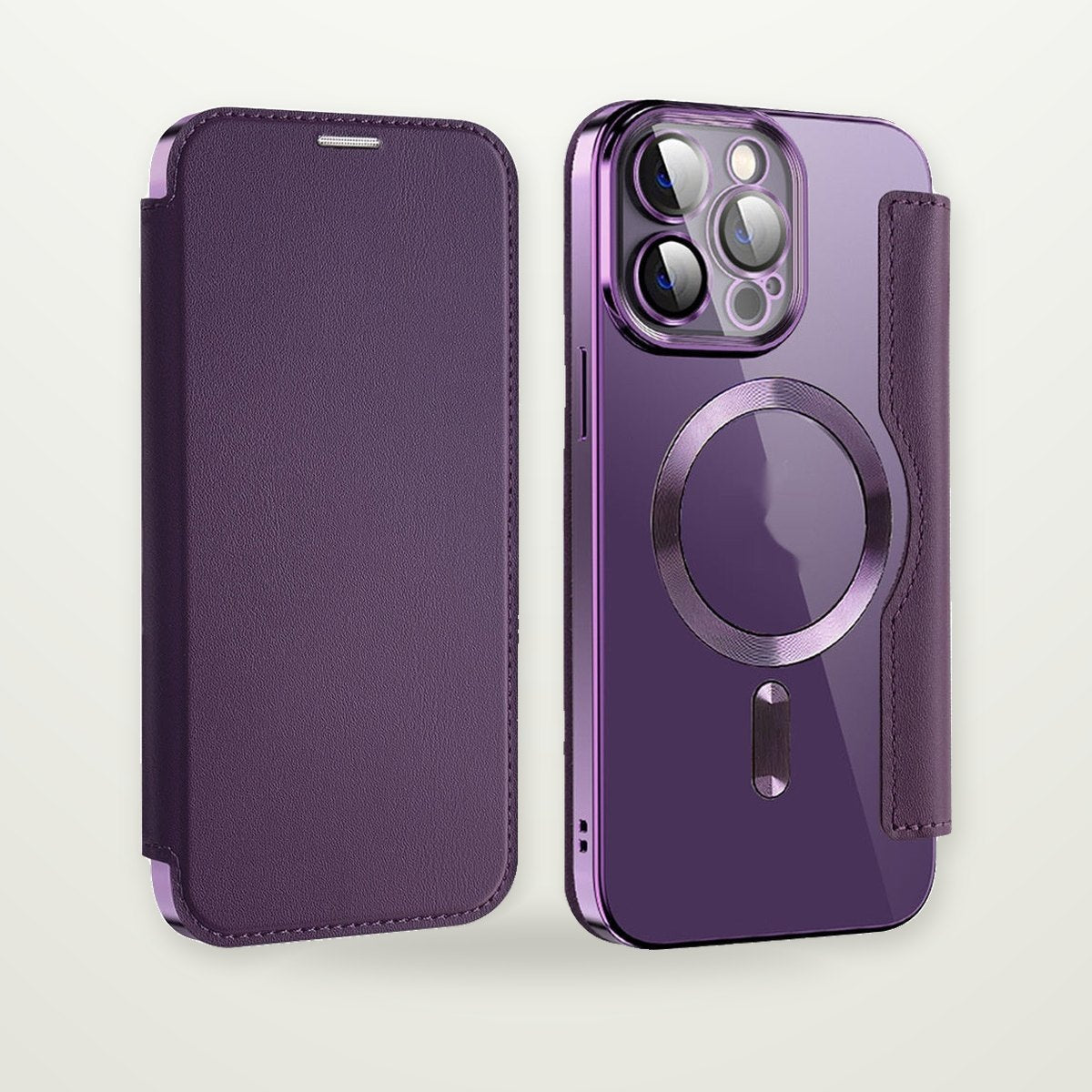 Clear Card Slot Case for iPhone 14–17 & Galaxy S24