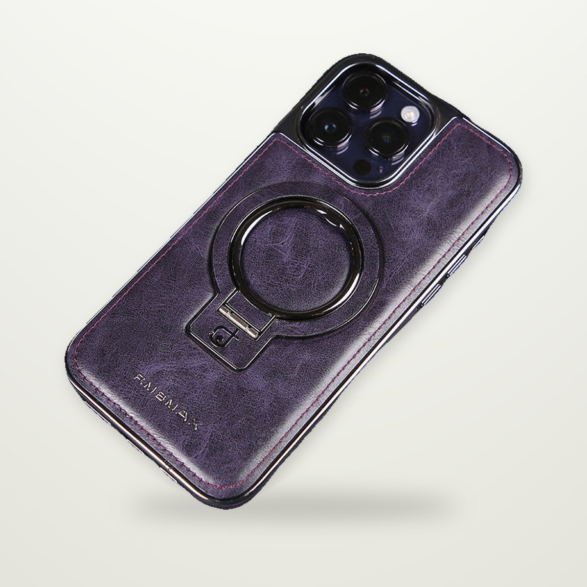 Business Leather MagSafe Stand Case for iPhone 13–17 & Air