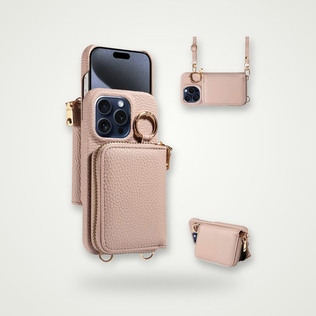 Leather Case with Coin Pocket for iPhone 13–17 & Air