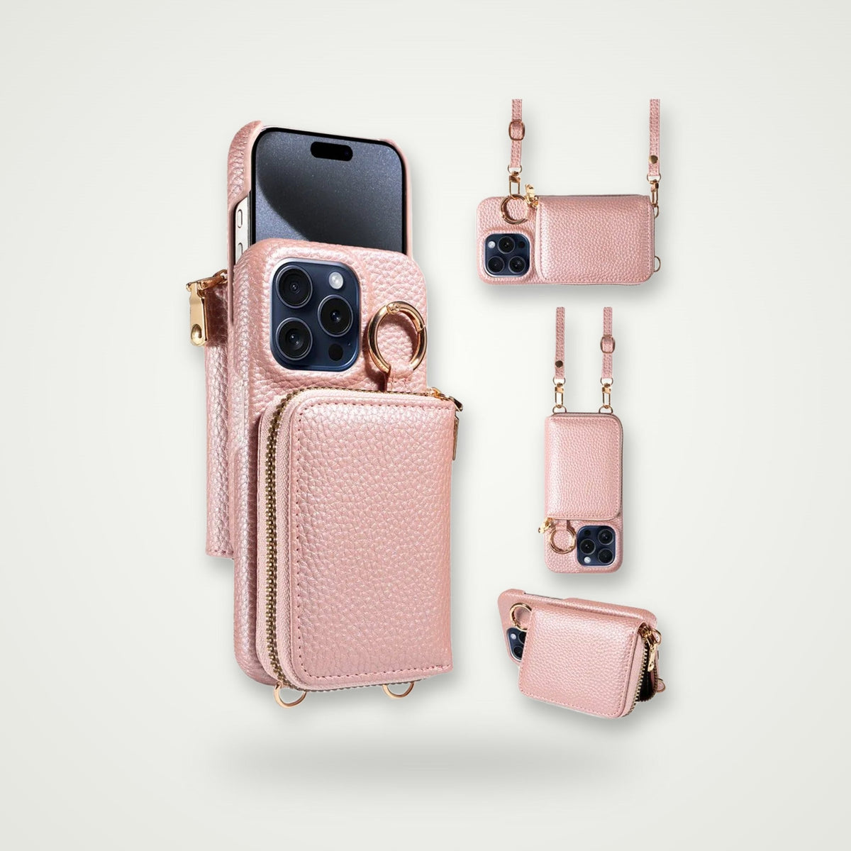 Leather Case with Coin Pocket for iPhone 13–17 & Air