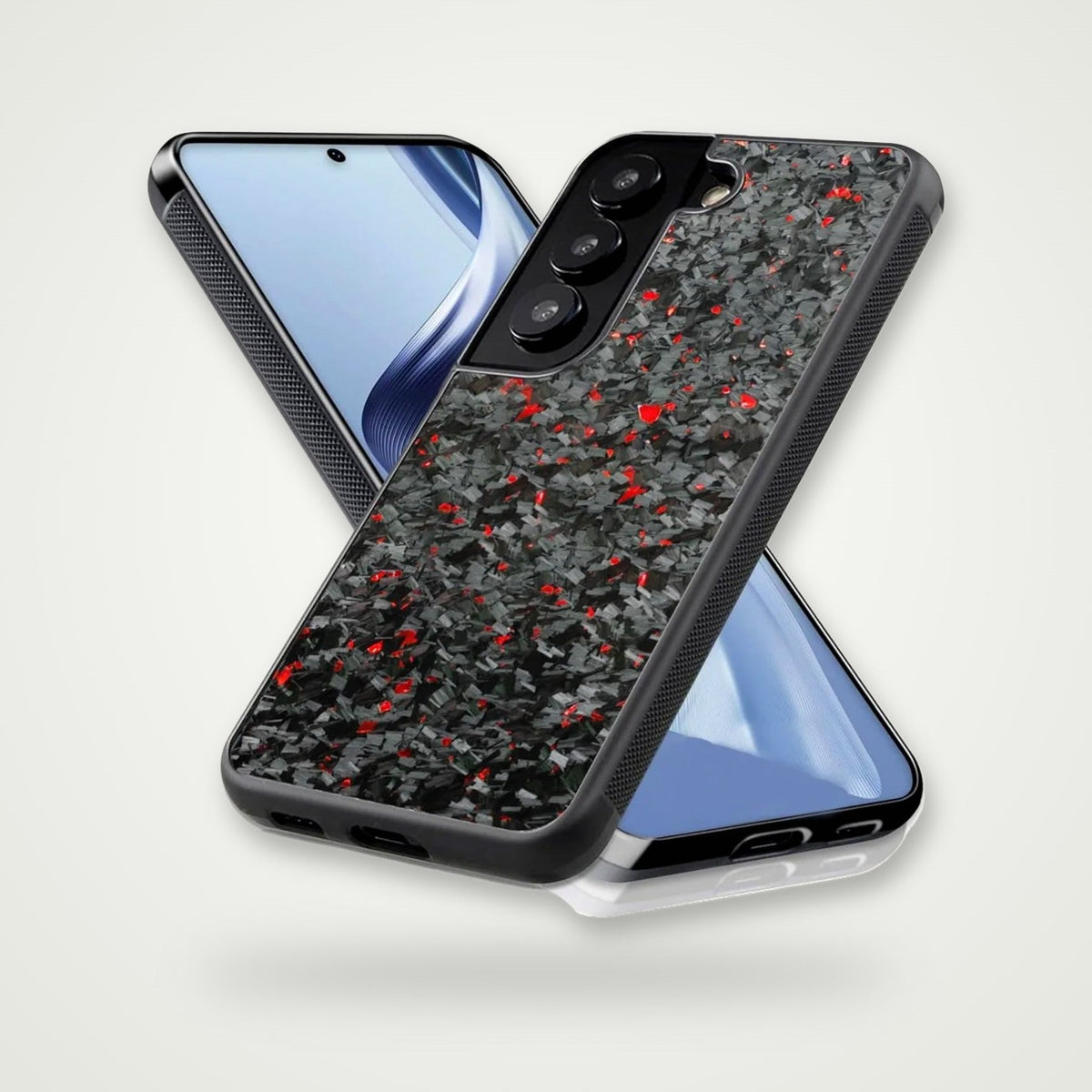 Carbon Fiber Silicone Case for Galaxy S24–S26