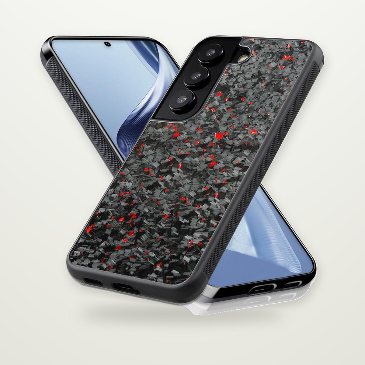 Carbon Fiber Silicone Case for Galaxy S24–S26