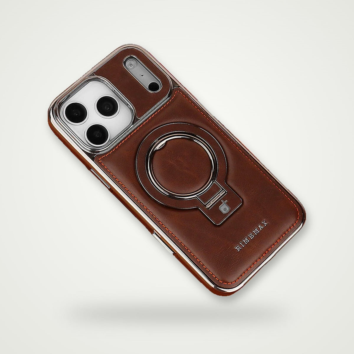 Leather MagSafe Kickstand Case for iPhone 15–17 & Air