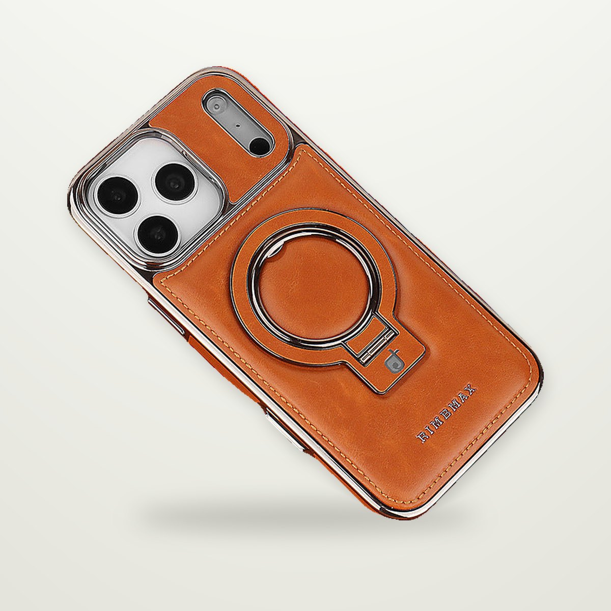 Leather MagSafe Kickstand Case for iPhone 15–17 & Air