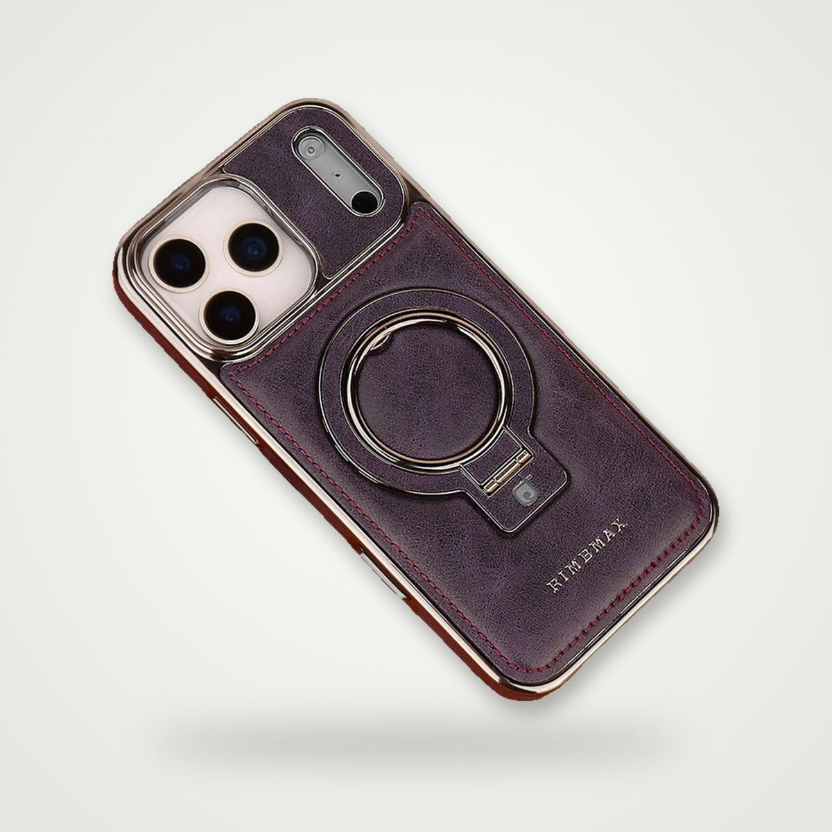 Leather MagSafe Kickstand Case for iPhone 15–17 & Air