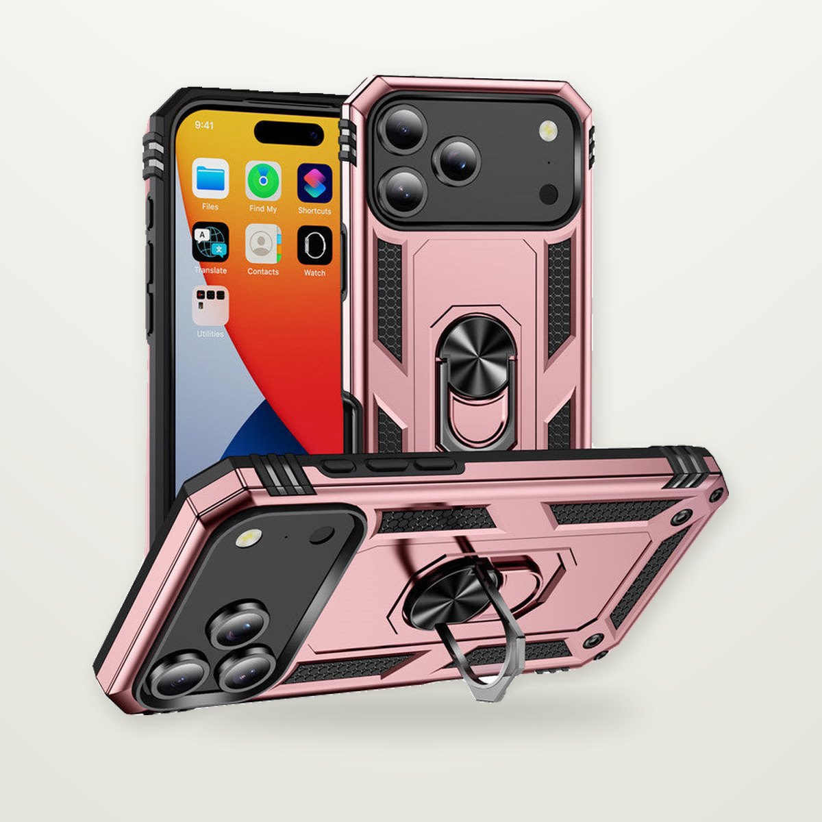 Magnetic Armor Case for iPhone 15–17 & Air