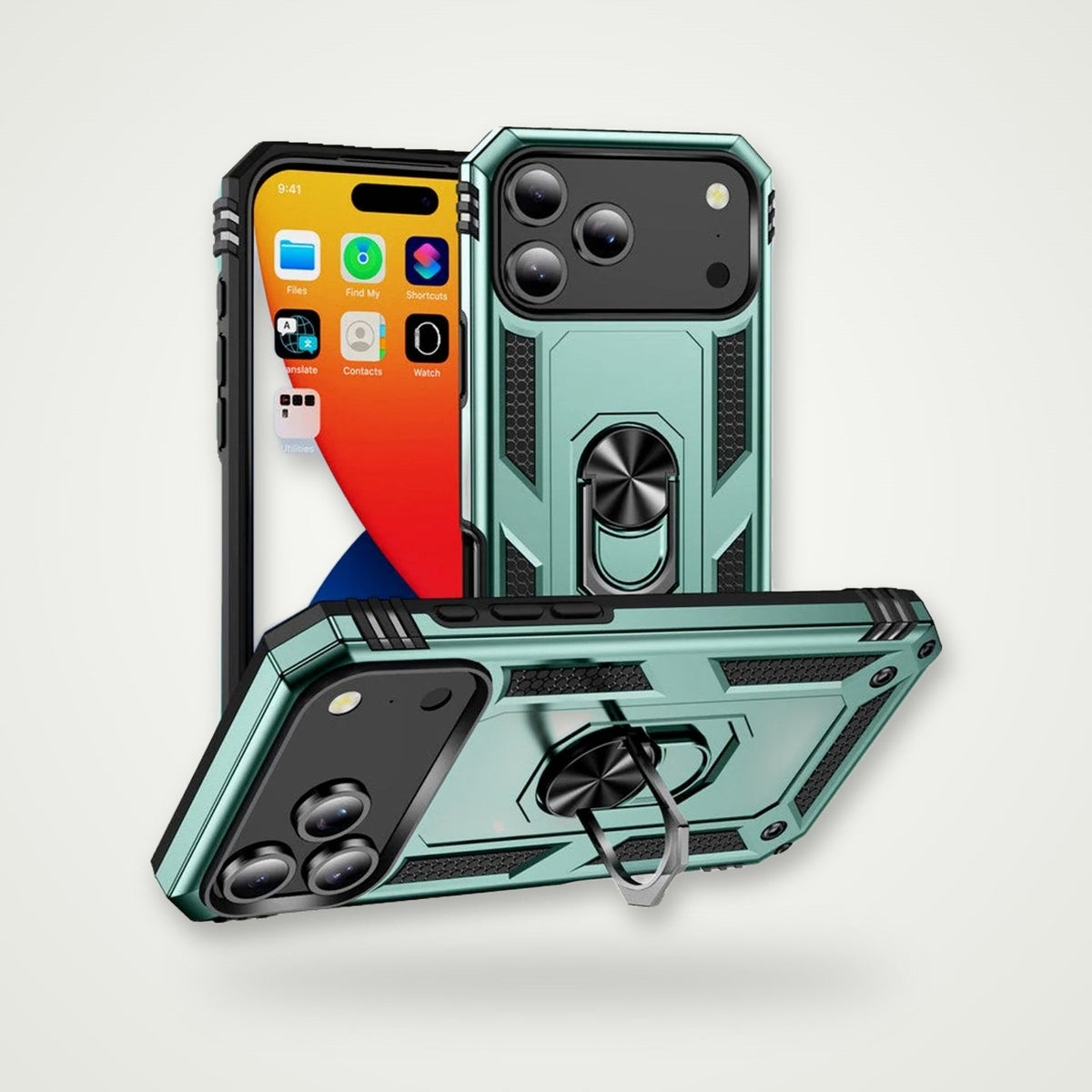 Magnetic Armor Case for iPhone 15–17 & Air
