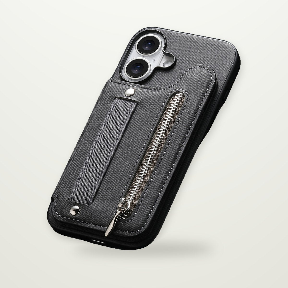 Zip Wallet Stand Case for iPhone 14–17 & Air