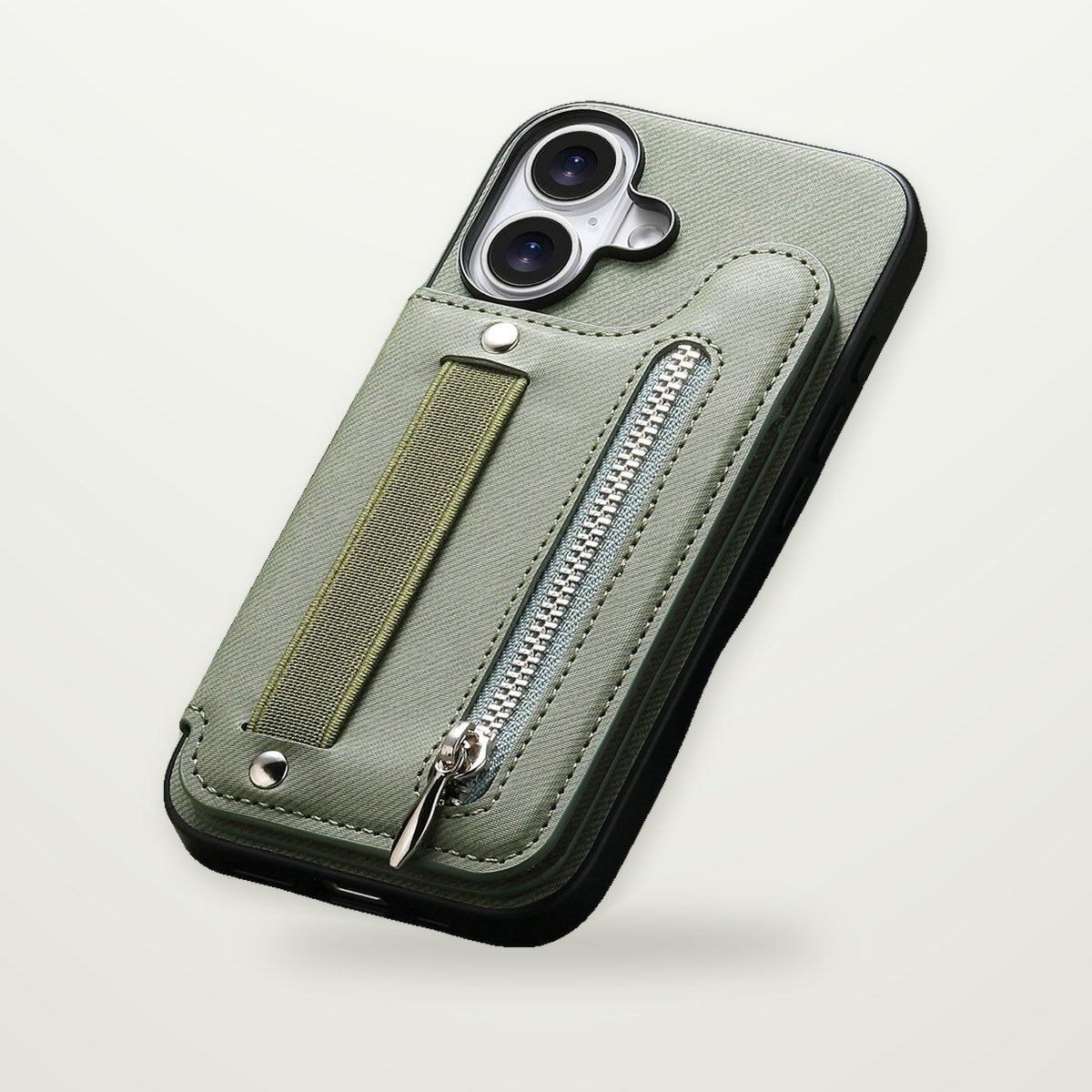 Zip Wallet Stand Case for iPhone 14–17 & Air