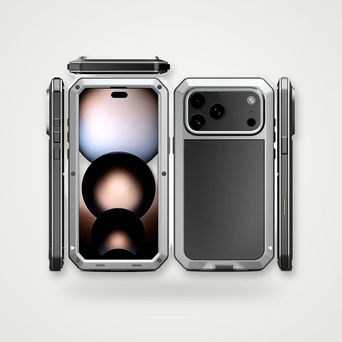 Tri-Proof Armor Case for iPhone 13–18 & Air