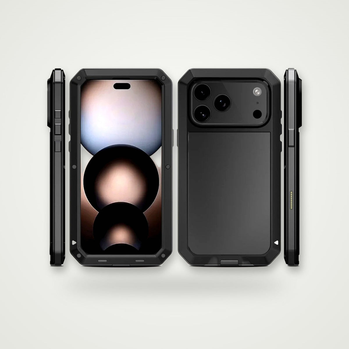 Tri-Proof Armor Case for iPhone 13–18 & Air