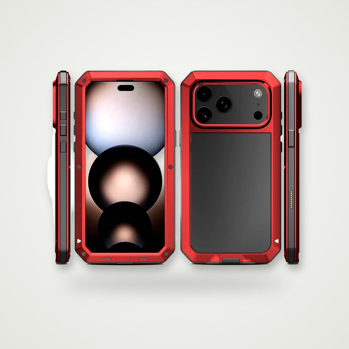 Tri-Proof Armor Case for iPhone 13–18 & Air