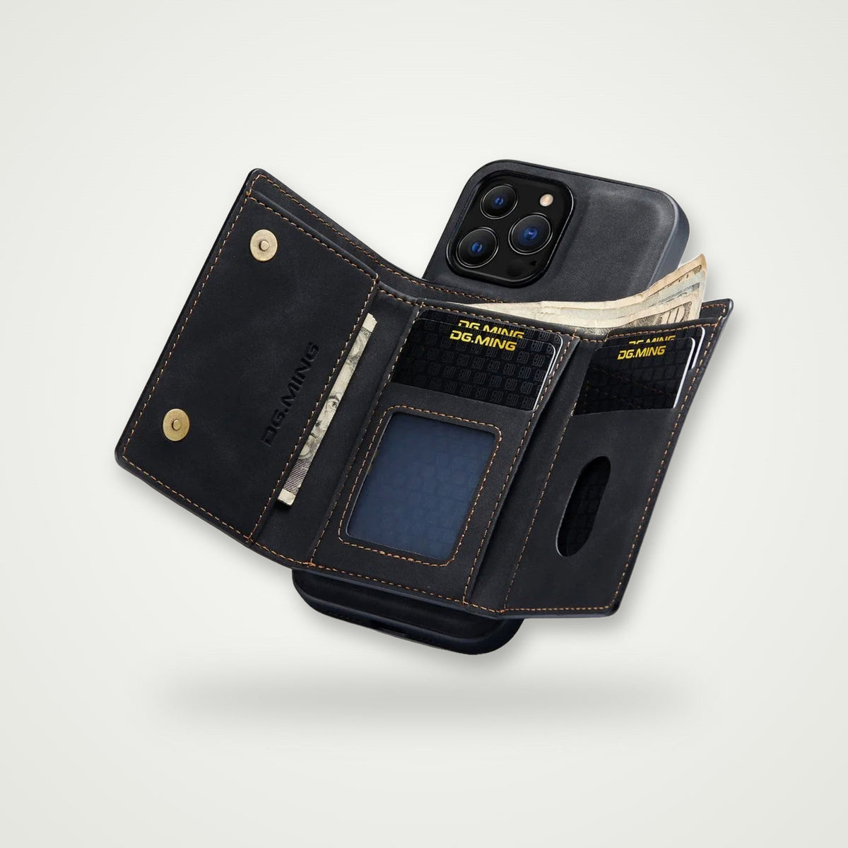 2-in-1 Detachable Wallet Case for iPhone 13–17 & Air
