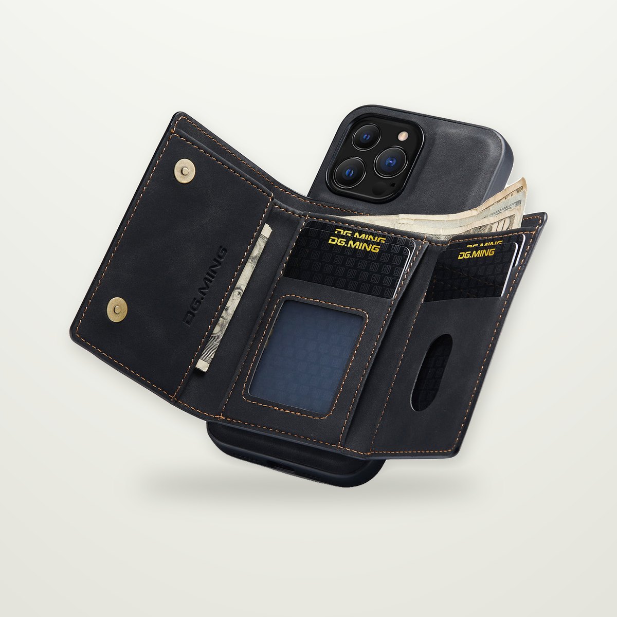2-in-1 Detachable Wallet Case for iPhone 13–17 & Air