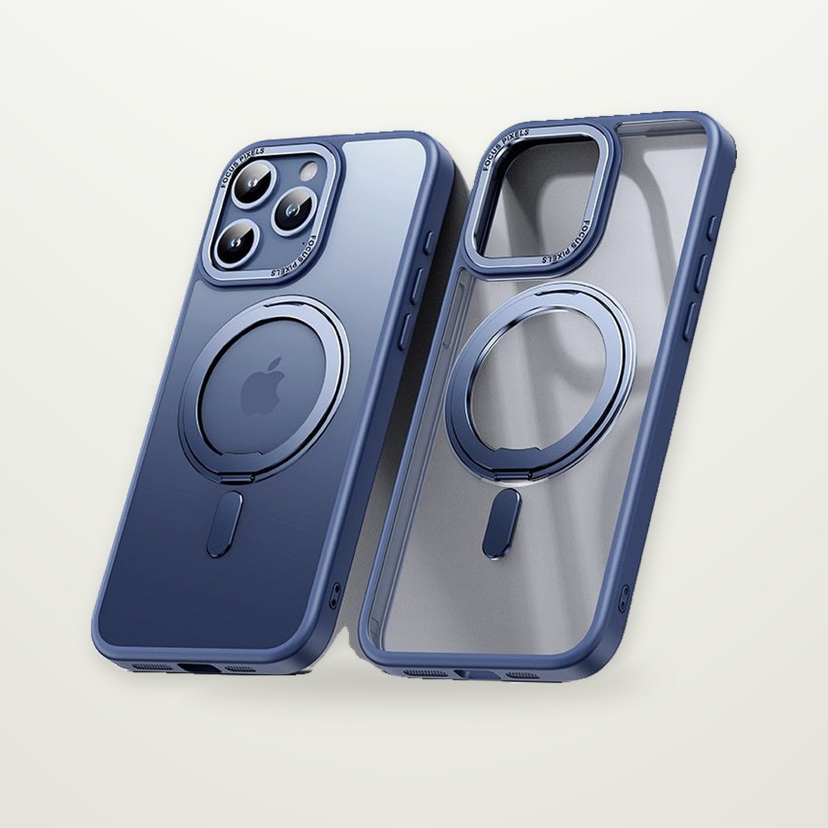 Clear Invisible Stand Case for iPhone 13–16