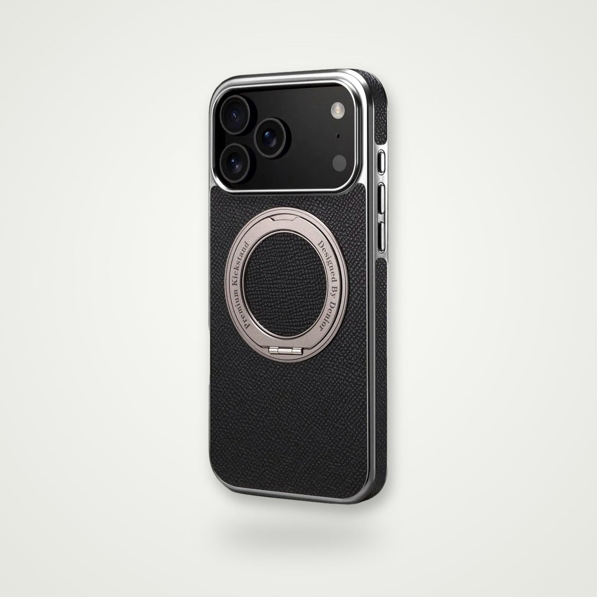 Plated Genuine Leather MagSafe Case for iPhone 13–17 & Air