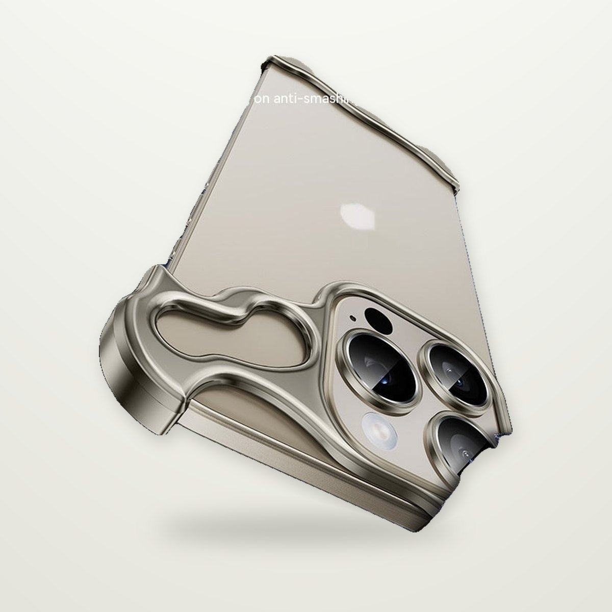 Metal Corner Pad Frameless Case for iPhone 13–16