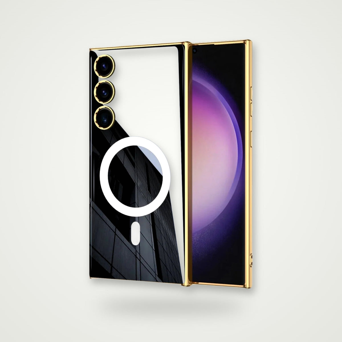 Plated Magnetic Charging Case for Galaxy S24