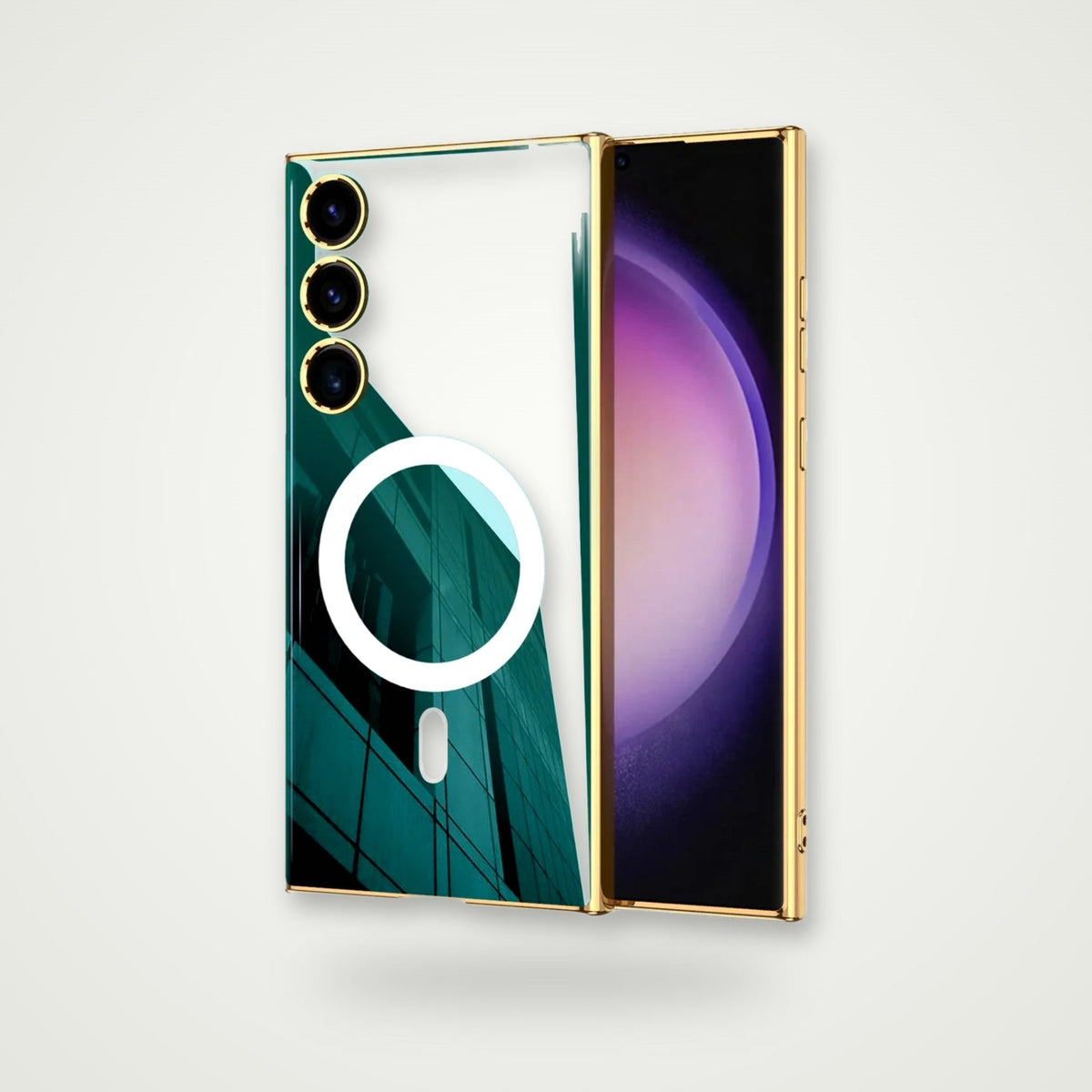 Plated Magnetic Charging Case for Galaxy S24