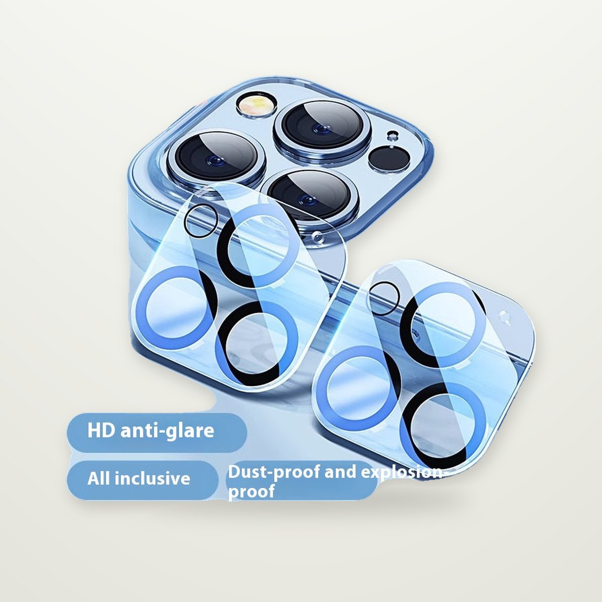 Integrated Camera Lens Protector for iPhone 13–16