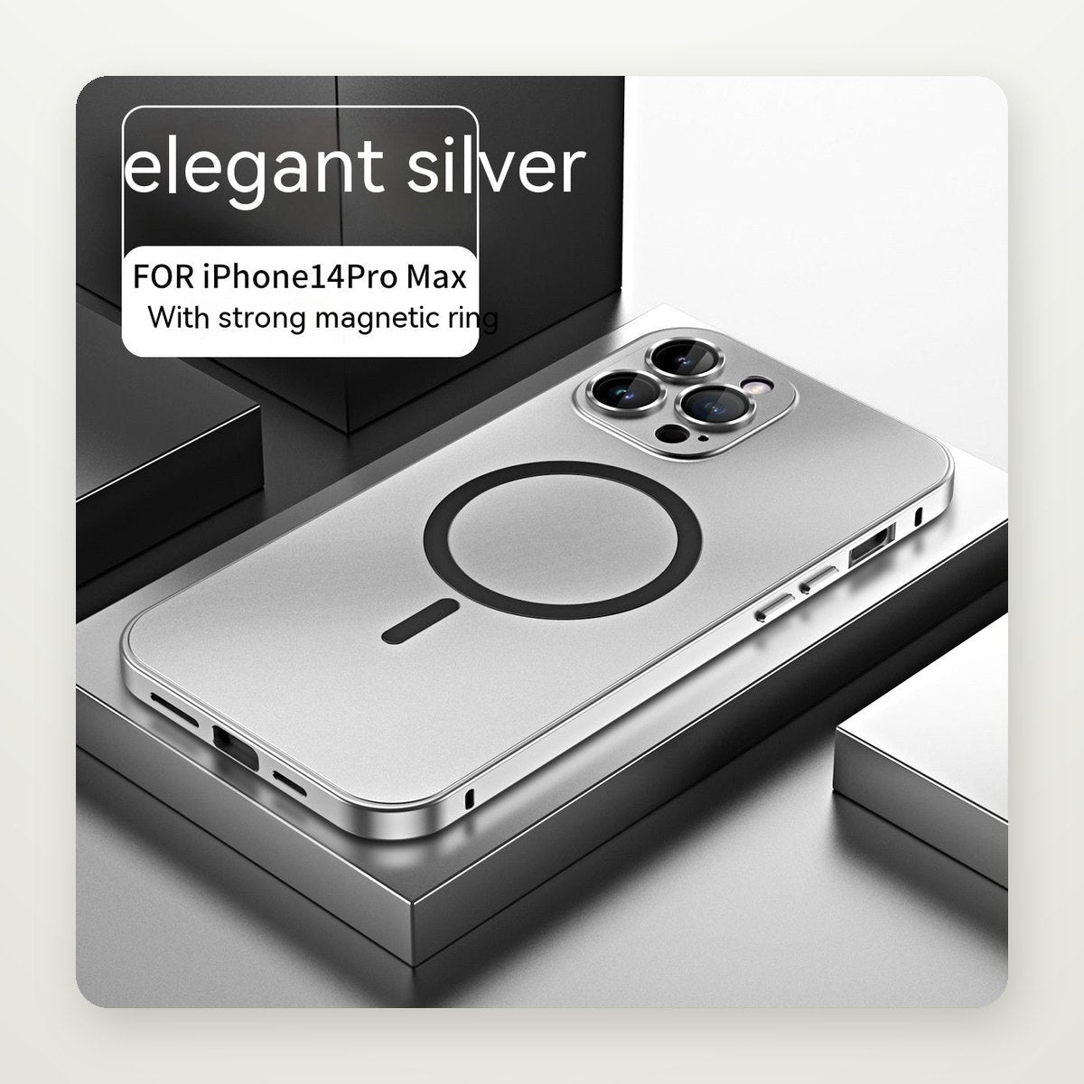 Spring Buckle Magnetic Case for iPhone 13–17