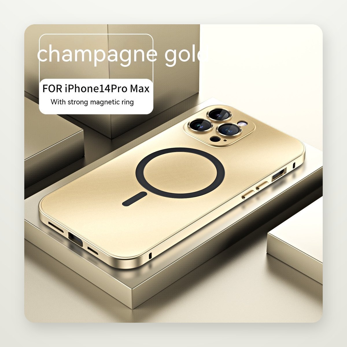 Spring Buckle Magnetic Case for iPhone 13–17