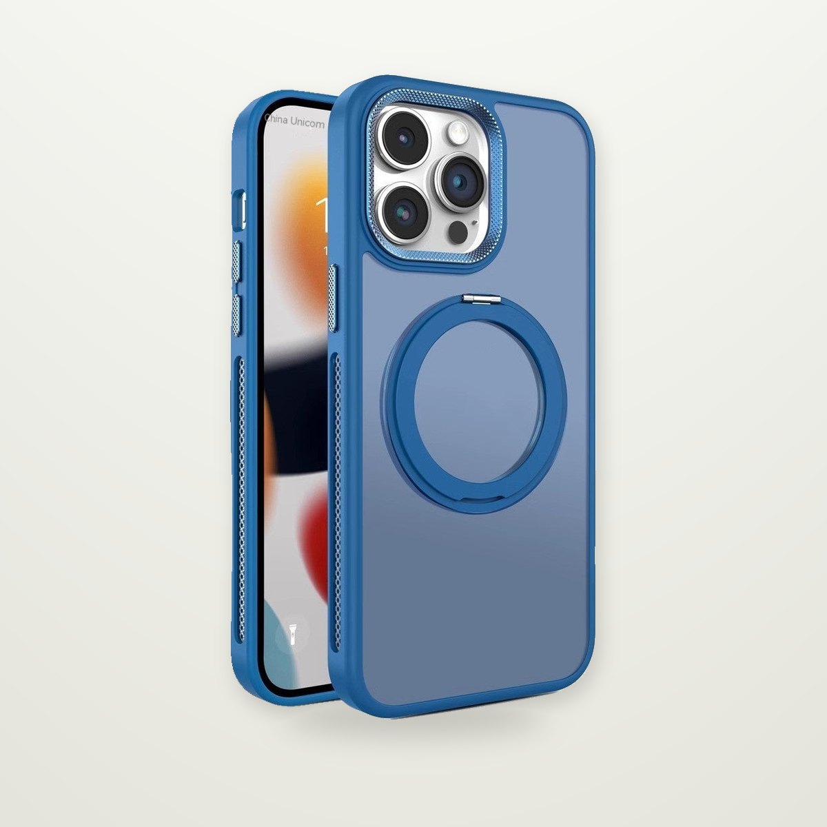 Rotating Stand Cooling MagSafe Case for iPhone 13–15