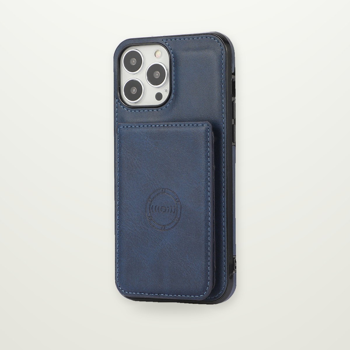 Magnetic Leather Wallet Case for iPhone 13–15