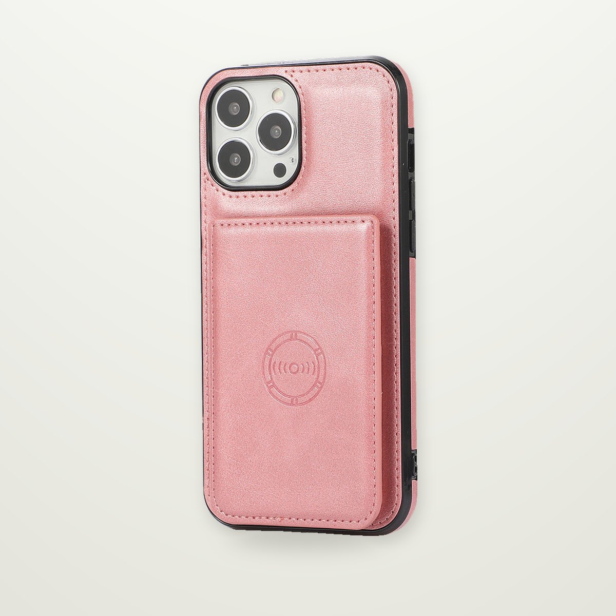 Magnetic Leather Wallet Case for iPhone 13–15