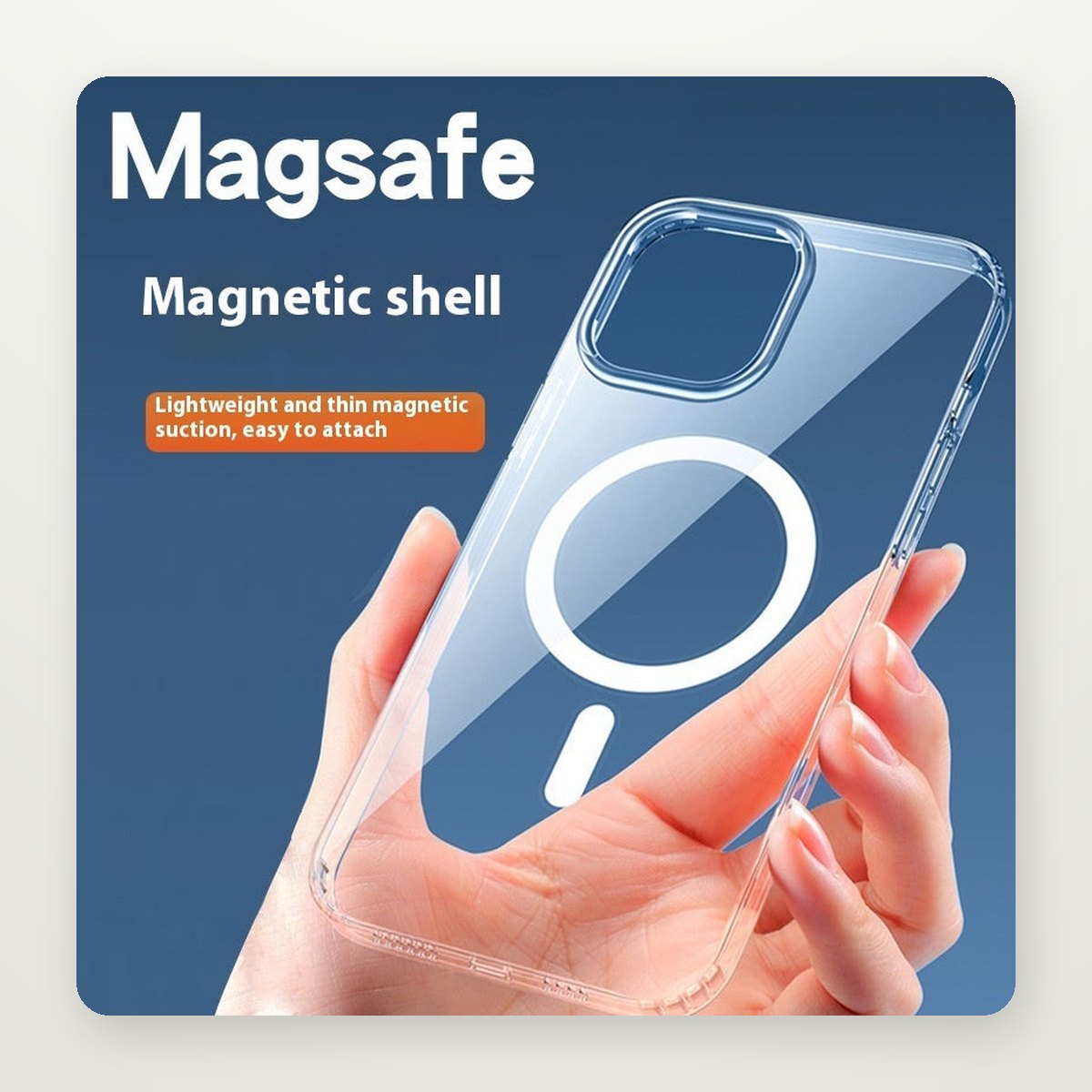 Clear PC MagSafe Case for iPhone 13–16