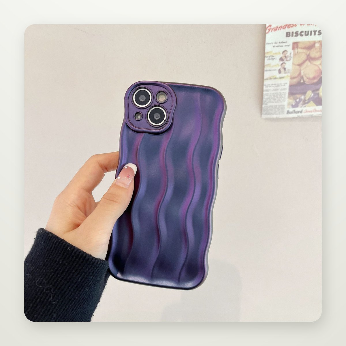 Solid Color Ripple Case for iPhone 13–16