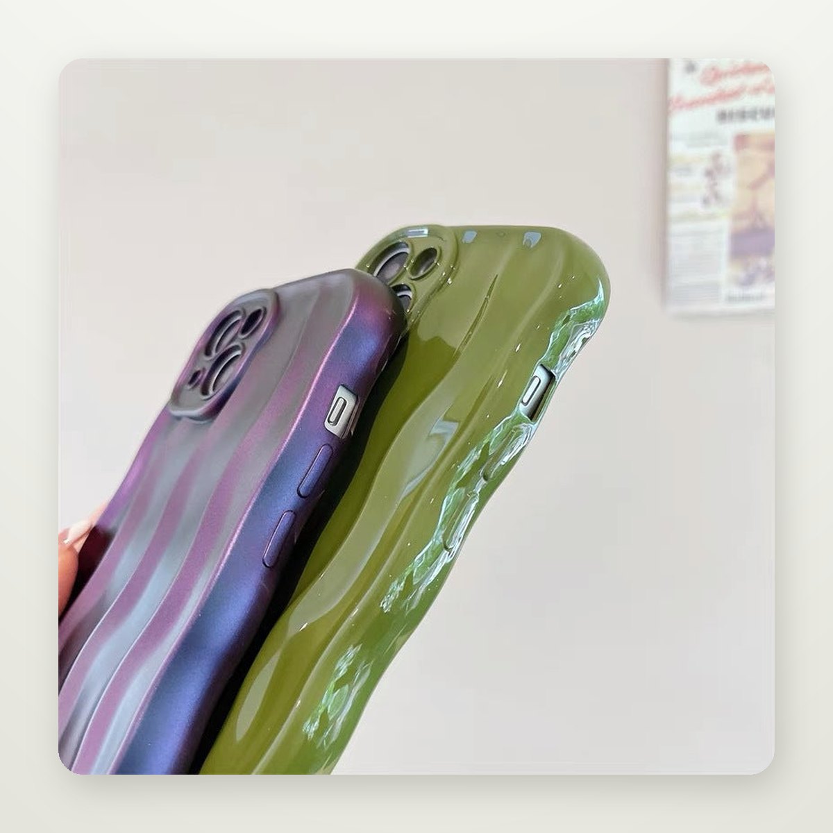 Solid Color Ripple Case for iPhone 13–16