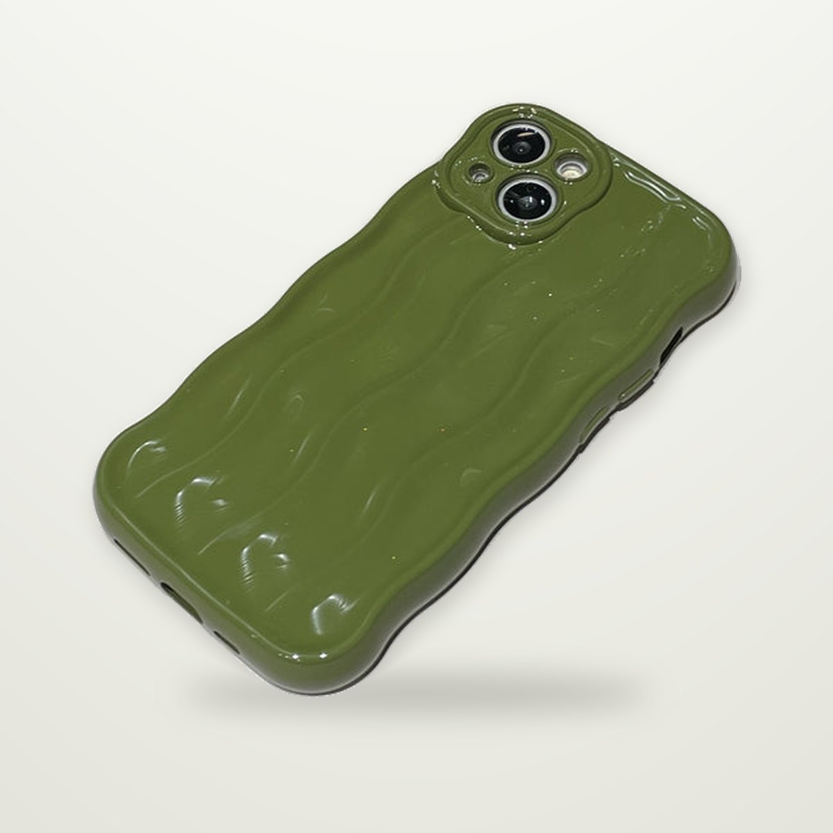 Solid Color Ripple Case for iPhone 13–16