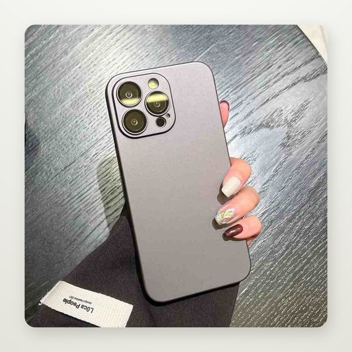 Ultra-Thin Frosted Solid Case for iPhone 14–17