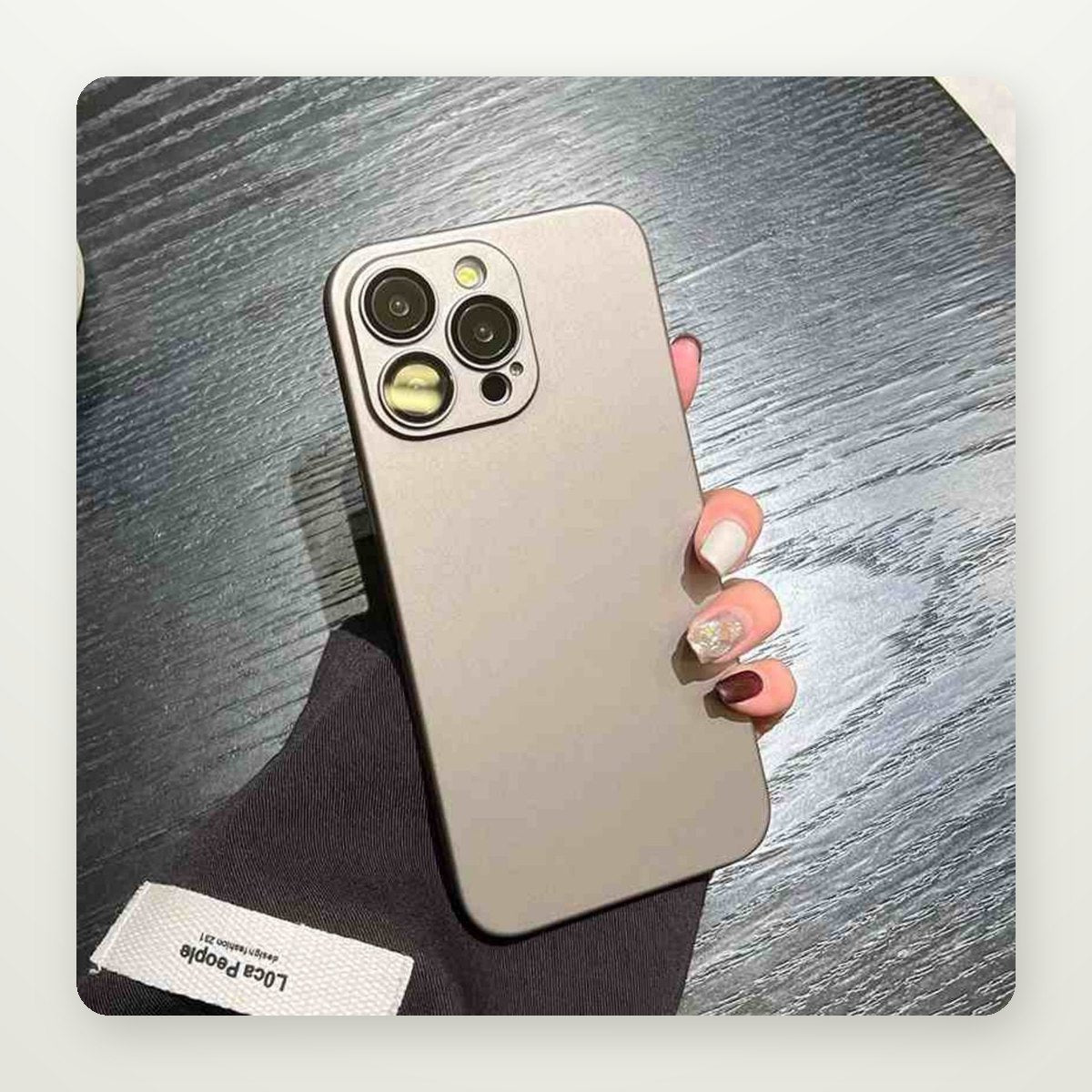 Ultra-Thin Frosted Solid Case for iPhone 14–17