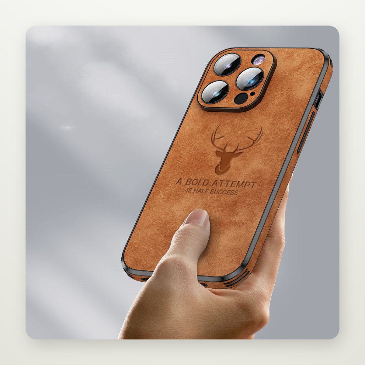 Luxury Leather Case for iPhone 13–16