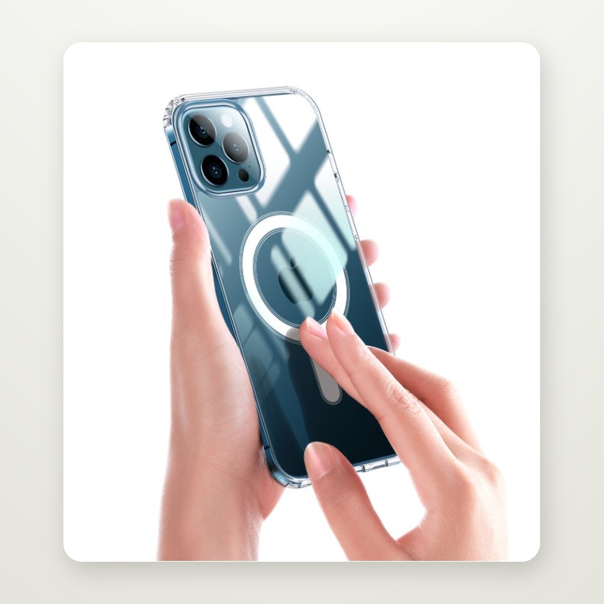 Crystal Acrylic MagSafe Case for iPhone 13–16