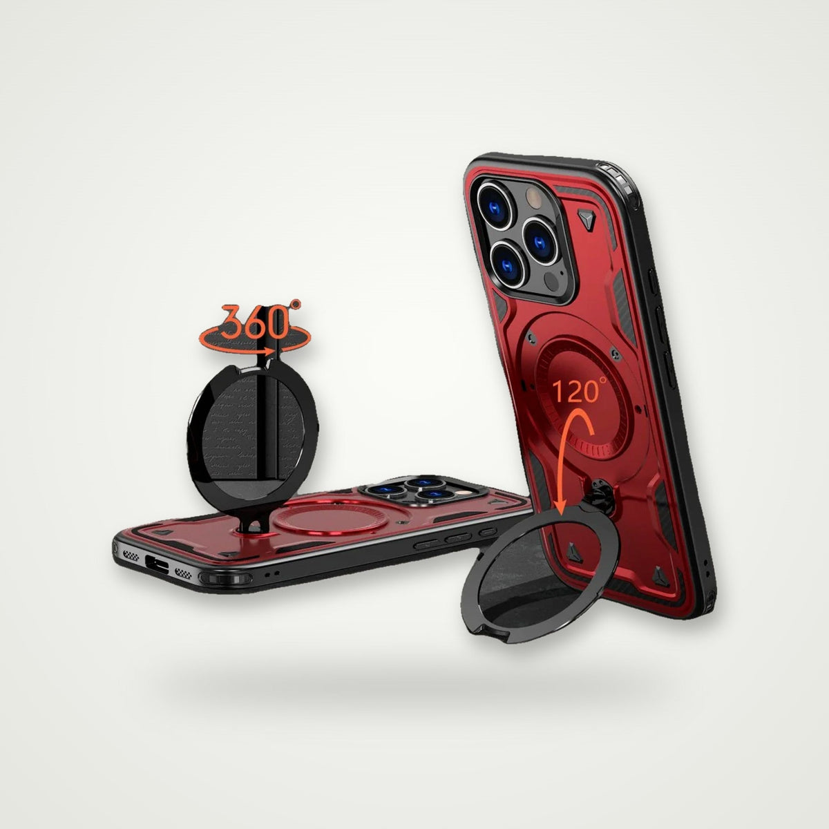 Minimal 360° Stand Magnetic Case for iPhone 13