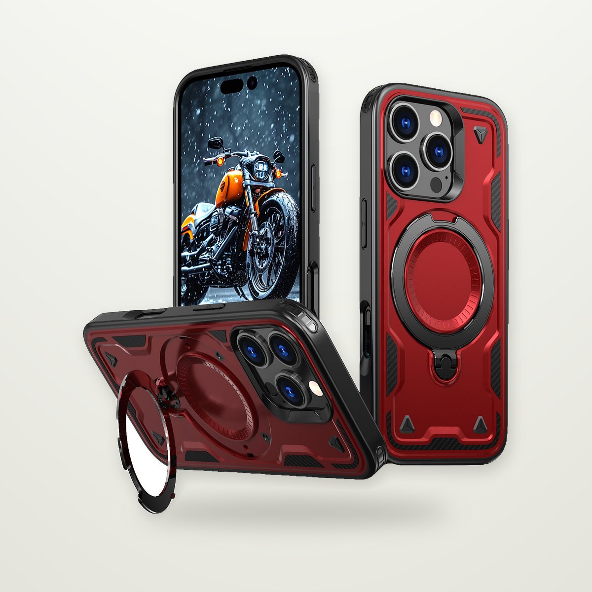 Minimal 360° Stand Magnetic Case for iPhone 13