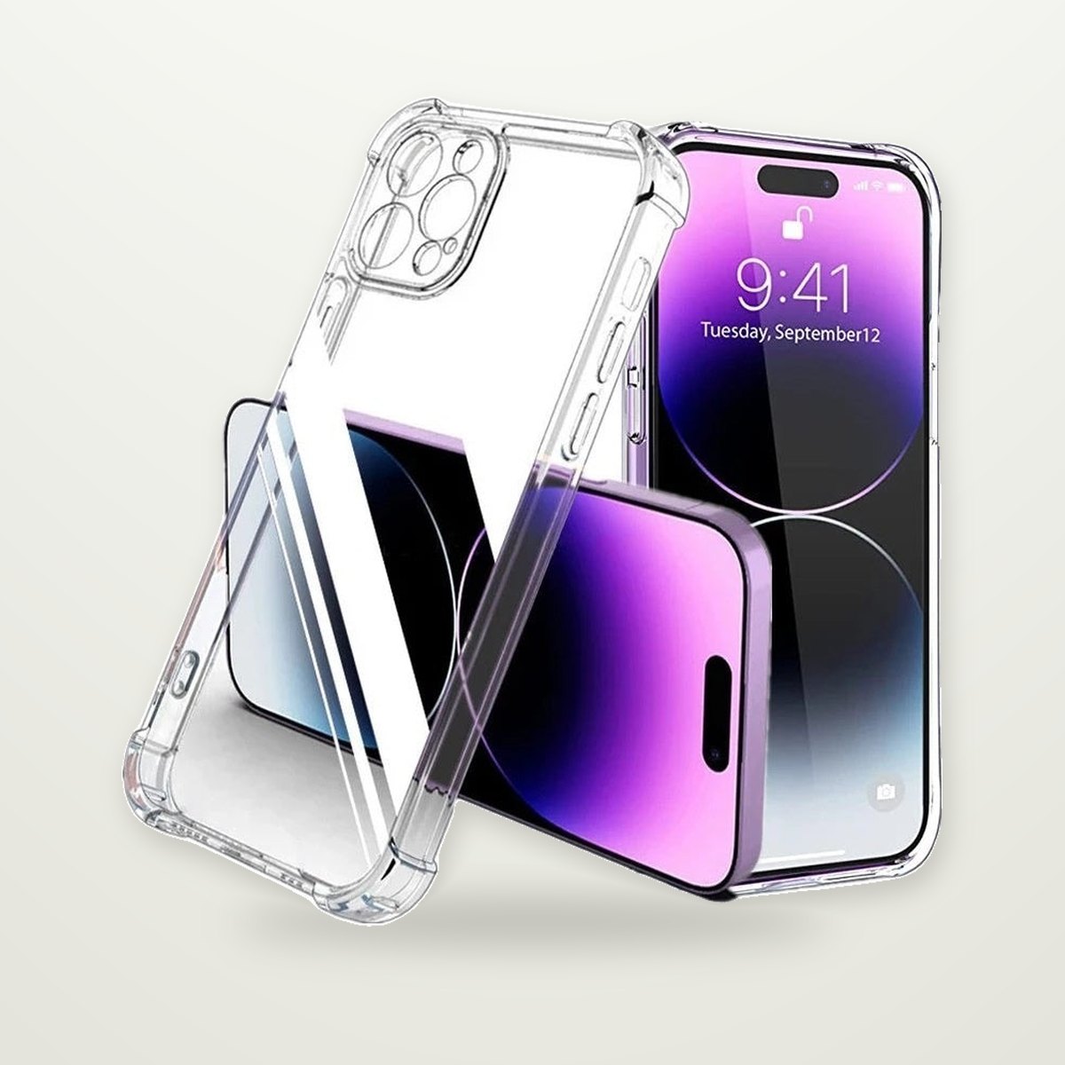 Airbag Clear Bumper Case for iPhone 13–16