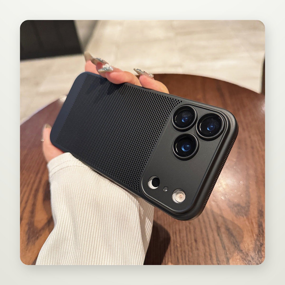 Breathable Mesh Case with Lens Guard for iPhone 17 & Air