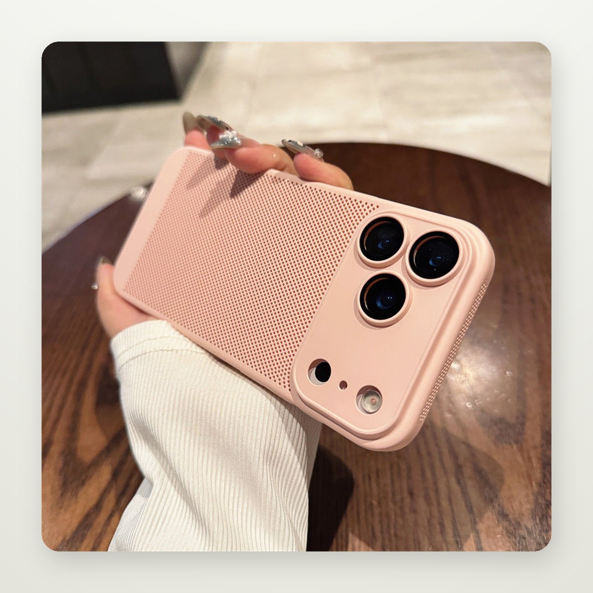 Breathable Mesh Case with Lens Guard for iPhone 17 & Air