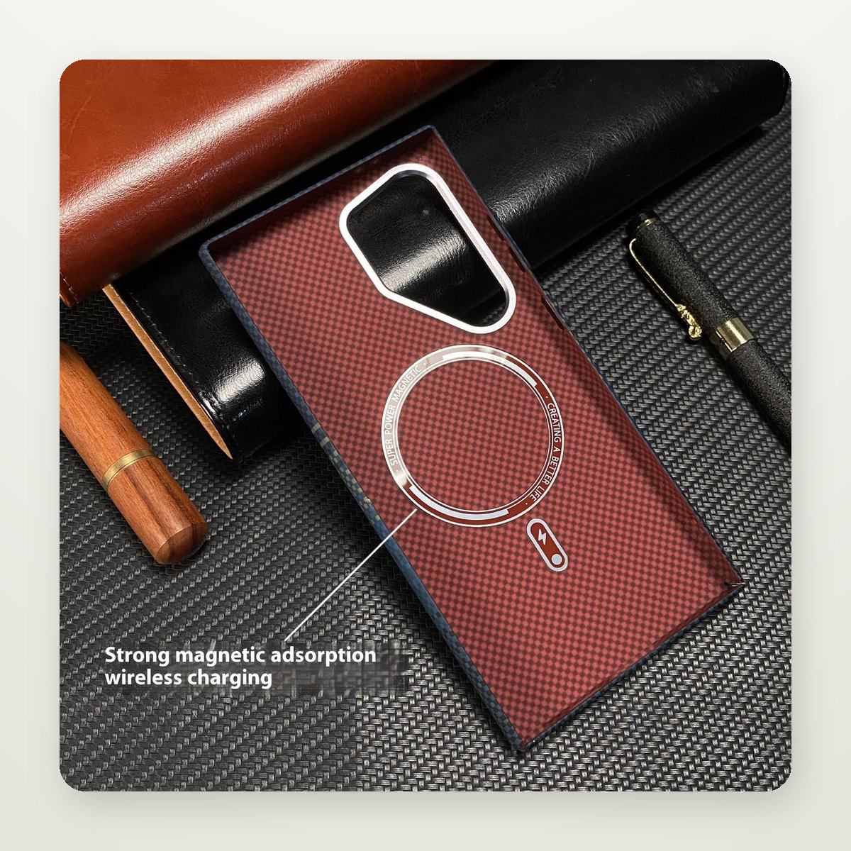 Sunset Aramid Fiber MagSafe Case for Galaxy S24–S25