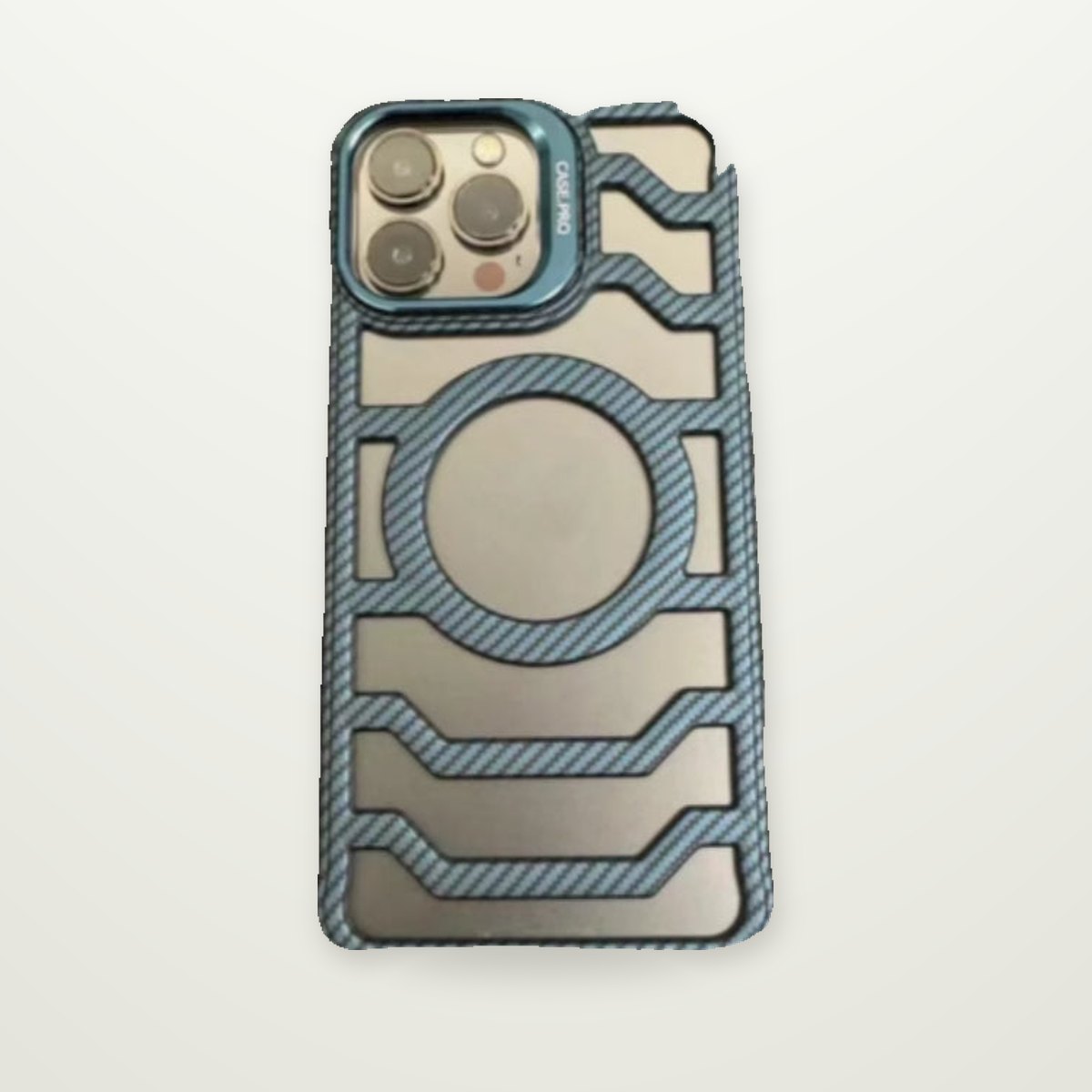Carbon Fiber Grain Magnetic Case for iPhone 13–16