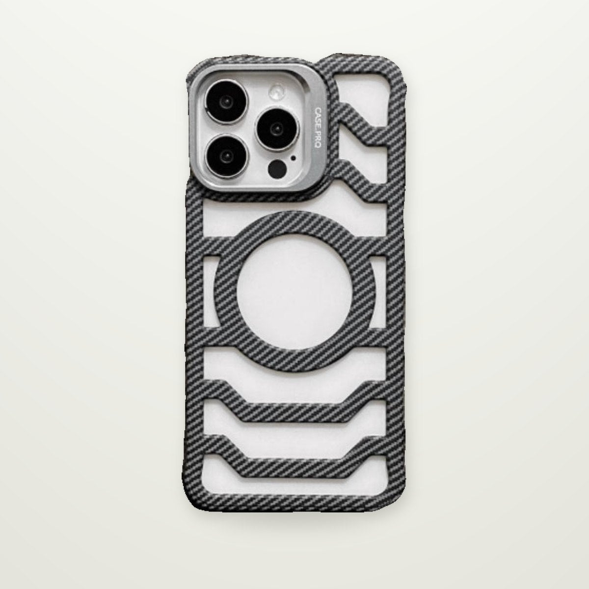 Carbon Fiber Grain Magnetic Case for iPhone 13–16