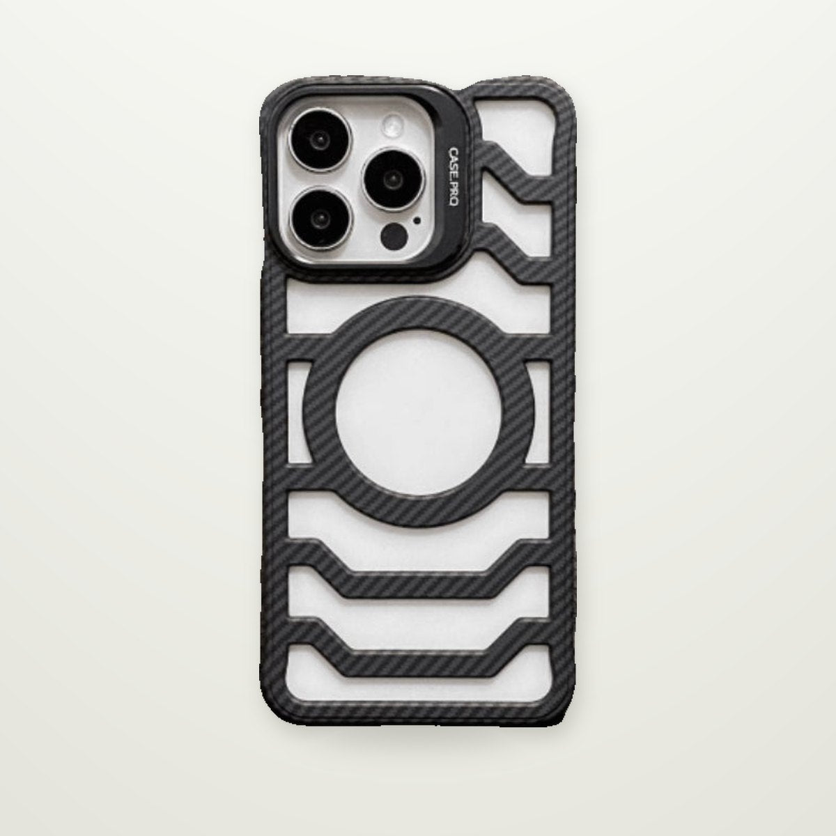 Carbon Fiber Grain Magnetic Case for iPhone 13–16
